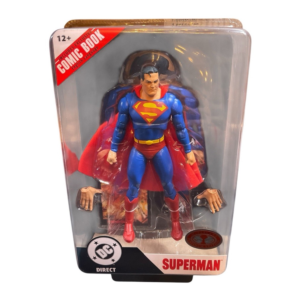 DC Direct SUPERMAN Justice Alex Ross McFarlane Platinum Red Page Punchers New